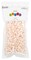 Essentials by Leisure Arts Pony Bead 6mm x 9mm Neutral Cream Opaque Plastic Pony Beads Bulk 750 pieces for Arts, Crafts, Bracelet, Necklace, Jewelry Making, Earring, Hair Braiding
